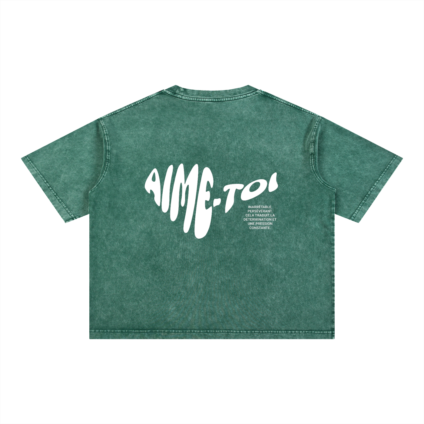 Mineral Wash Aime toi Cotton T-Shirt