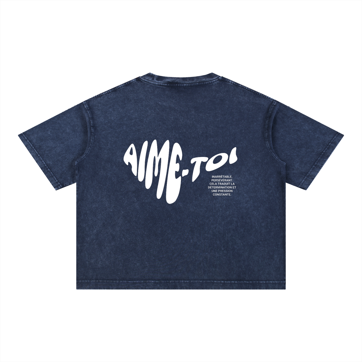 Mineral Wash Aime toi Cotton T-Shirt