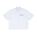 Striped Boxy Button-Up Shirt